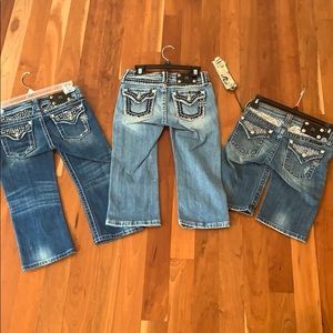 Lot of 3 Pairs of Girls Miss Me Jeans